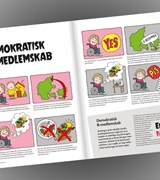 Tegneserie - Demokratisk B-medlemsskab Tegneserie - Demokratisk B-medlemsskab